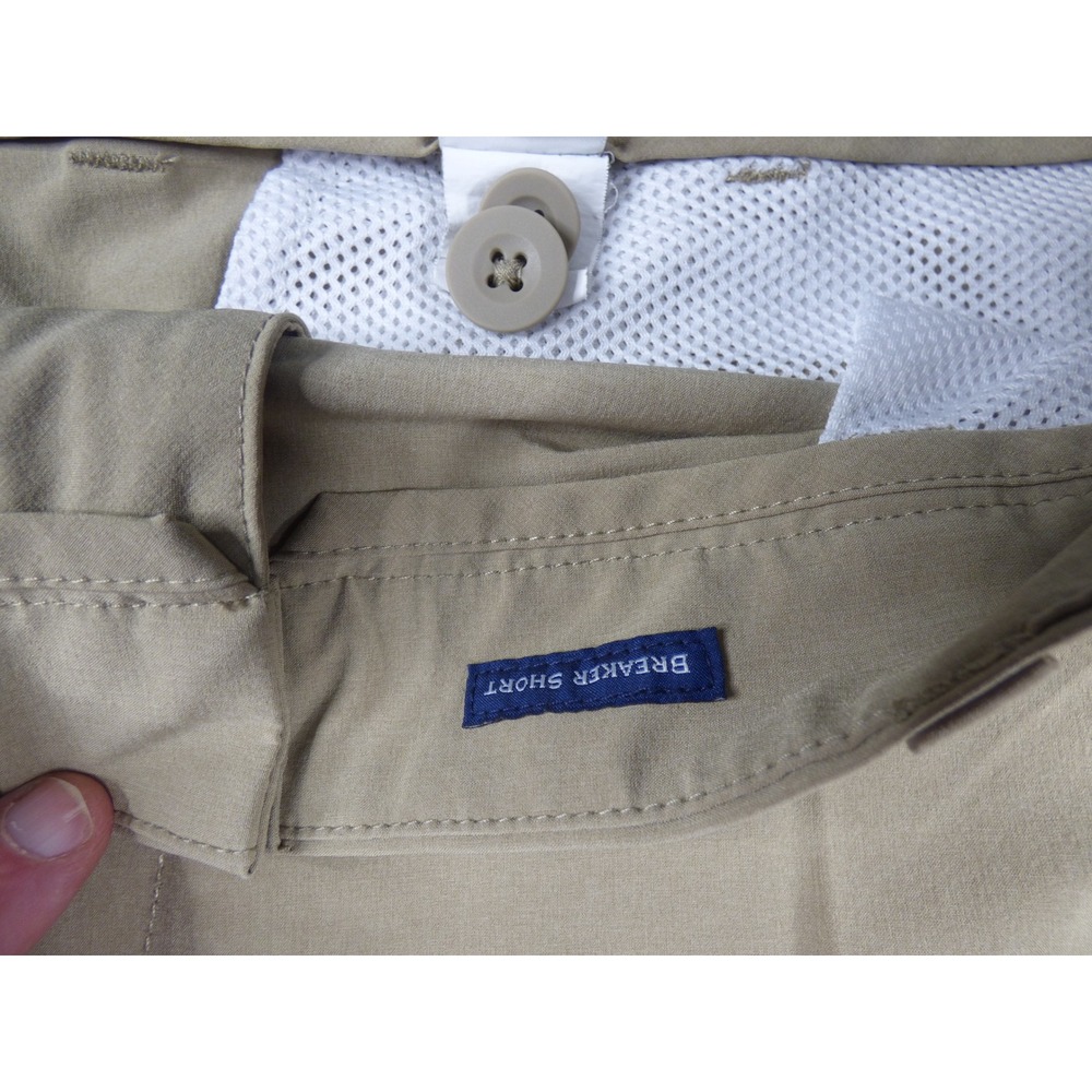 Vineyard Vines Performance Breaker Shorts Mens 40 Khaki Tan Stretch Golf 9 Insea - Picture 6 of 11